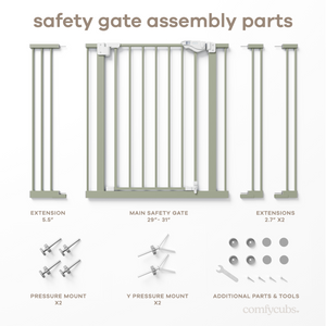 Baby Safety Gate in Sage