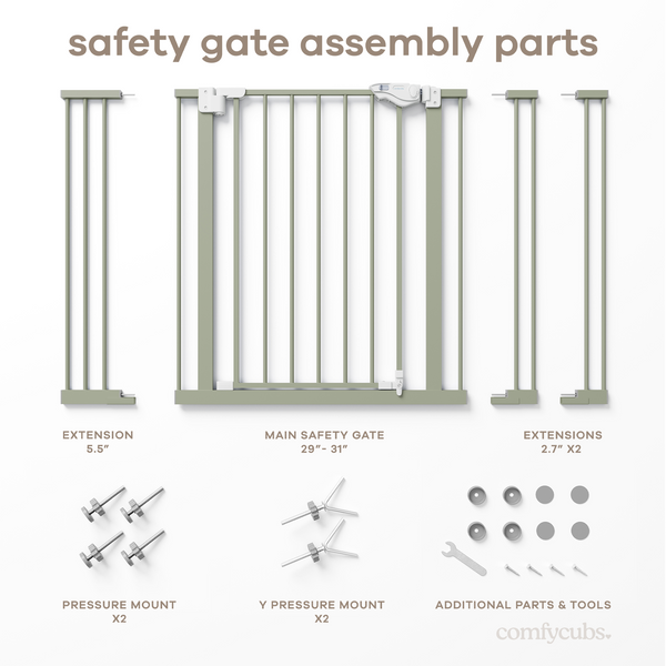 Baby Safety Gate in Sage