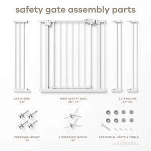 Baby Safety Gate in White