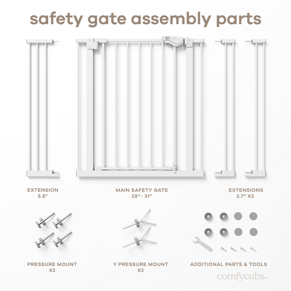 Baby Safety Gate in White