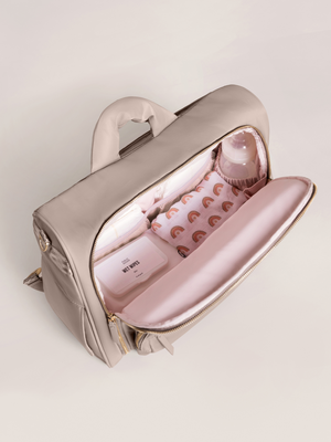 Satchel Diaper Bag - Taupe