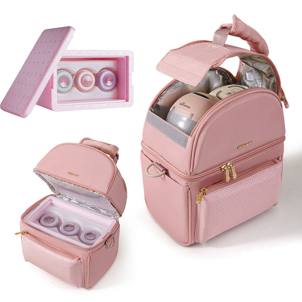 Breastmilk Cooler Bag with Detachable Insulation Box Set