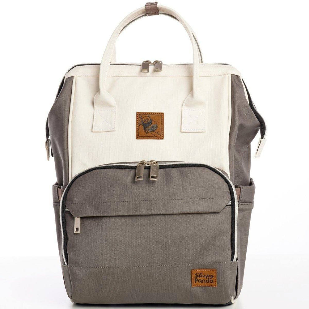 Premium canvas diaper backpack, The Lizzie, stylish and functional for parents on the go.