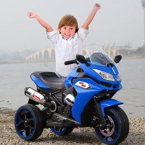 Kids' 12V Electric Motorcycle with Light-Up Training Wheels