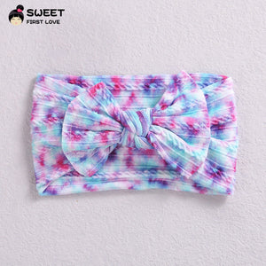 Children's Wide-brimmed Elastic Bow Baby Printed Headband
