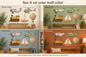 Transport Wall Decals, Set of 5 (Set 4), image 5