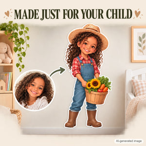 Personalized Farmer Wall Decal from Photo, Dream Job Sticker, image 13