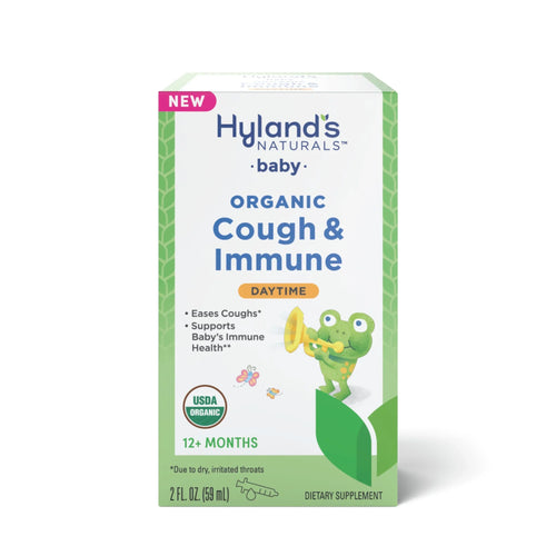 Hyland's Baby Organic Cough & Immune Day, 2 fl oz - Natural relief for baby health and wellness.
