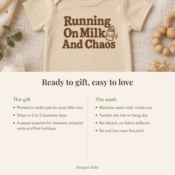 Baby bodysuit gift and care guide