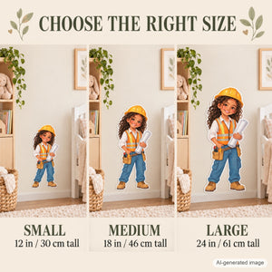 Personalized Engineer Wall Decal from Photo, Dream Job Sticker, image 7