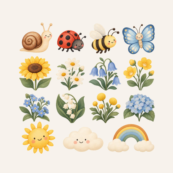 Sunflower Garden Wall Decals, Set of 15, image 3