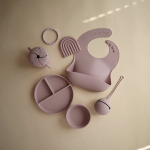 Mushie Silicone Suction Bowl for Babies Learning to Feed