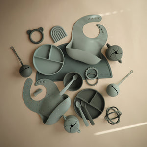 Mushie Silicone Suction Bowl for Babies Learning to Feed