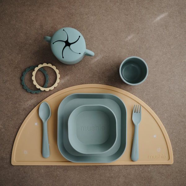 Mushie Dinnerware Cups Soft Colors Non-Toxic PP Plastic