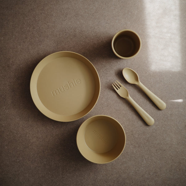 Mushie Dinnerware Cups Soft Colors Non-Toxic PP Plastic