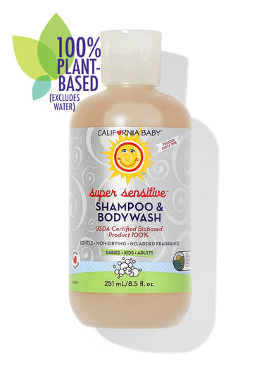 No Fragrance Super Sensitive™ Shampoo & Bodywash for babies, gentle and safe for delicate skin and hair.