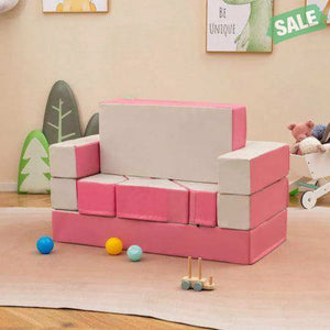 8 Pieces 4-in-1 Crawl Climb Foam Shapes Toddler Kids Playset Multicolor Kids Chairs & Seating