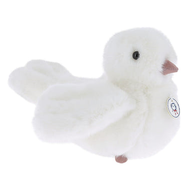 YONA White Musical Dove Plush 30cm - Soft baby toy made in France, perfect for cuddles and soothing melodies.