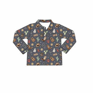 Max and Pippa | Toddler Giddy Up Long Sleeve Polo
