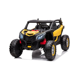 24V 4x4 Freddo Storm UTV 2 Seater ride-on car for kids, angled view showcasing its design and features.