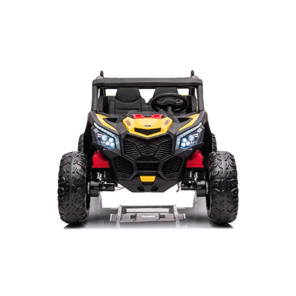 24V 4x4 Freddo Storm UTV 2 Seater ride-on car for kids, shown from angle 28, perfect for outdoor adventures.