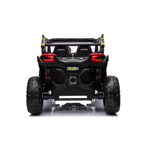 24V 4x4 Freddo Storm UTV 2 Seater ride-on car for kids, shown from angle 5, perfect for outdoor adventures.