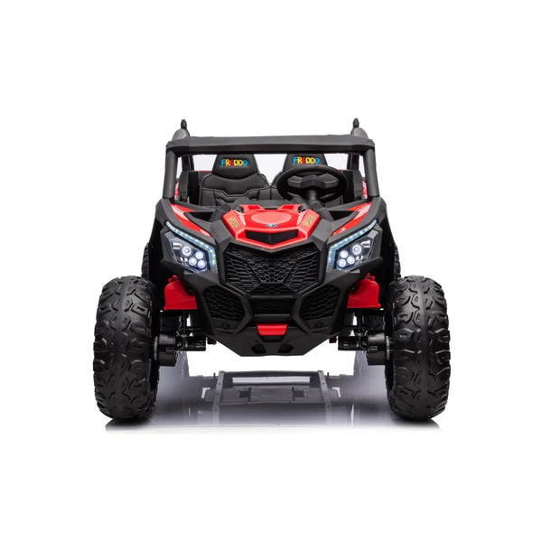 24V 4x4 Freddo Storm UTV 2 Seater ride-on car for kids, shown from angle 7, perfect for outdoor adventures.