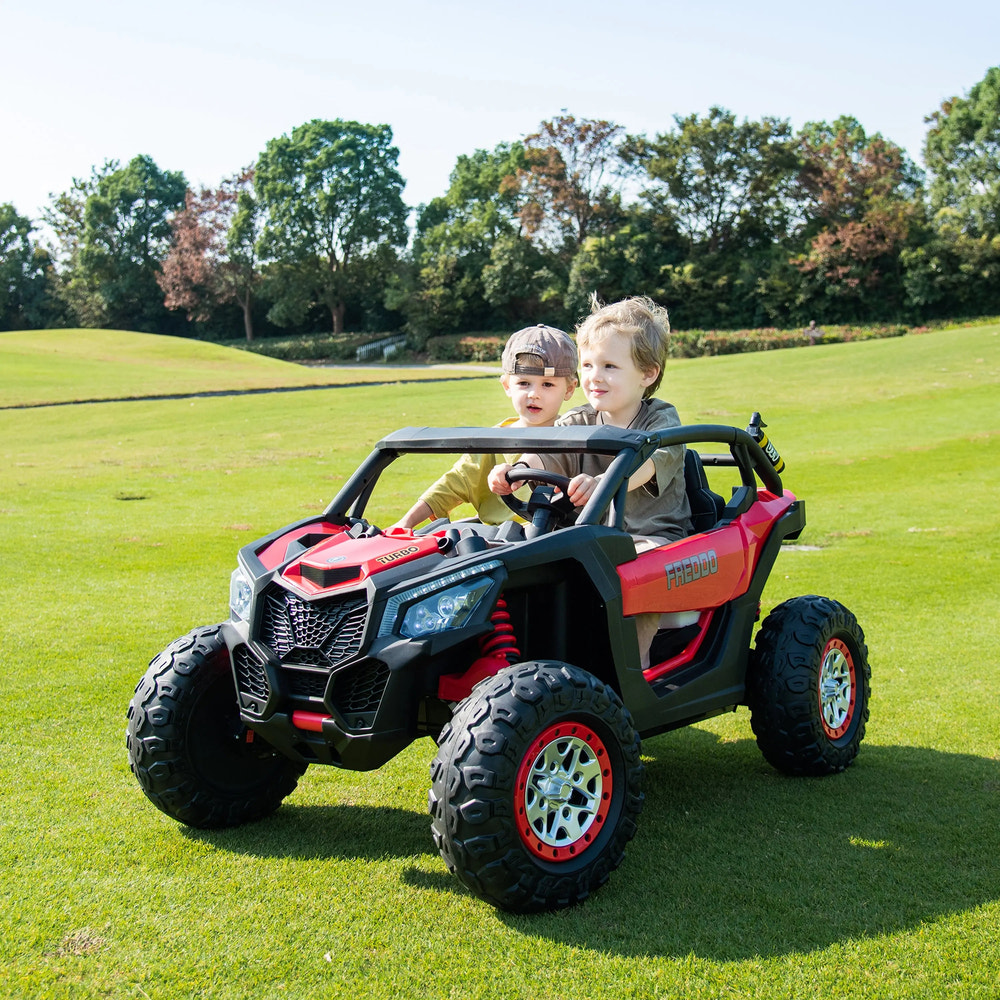 24V Freddo Storm UTV 2 Seater ride-on car for kids, perfect for outdoor adventures and fun playtime.