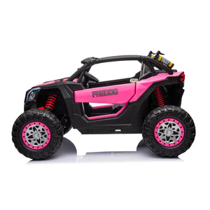24V 4x4 Freddo Storm UTV 2 Seater ride-on car for kids, angled view showcasing its design and features.