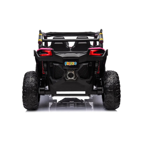 24V Freddo Storm UTV 2 Seater ride-on car for kids, shown from angle 17, perfect for outdoor adventures.