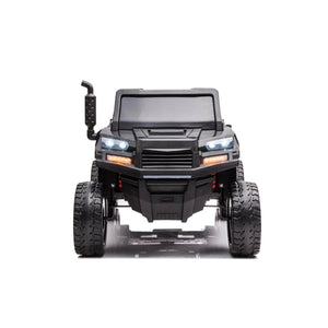 24V Freddo Tractor Trailer 2 Seater Ride-on with Dump Cart and Remote, viewed from angle 18. Perfect for outdoor fun!