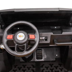 24V Freddo Tractor Trailer 2 Seater Ride-on with Dump Cart and Remote, viewed from angle 21. Perfect for kids!