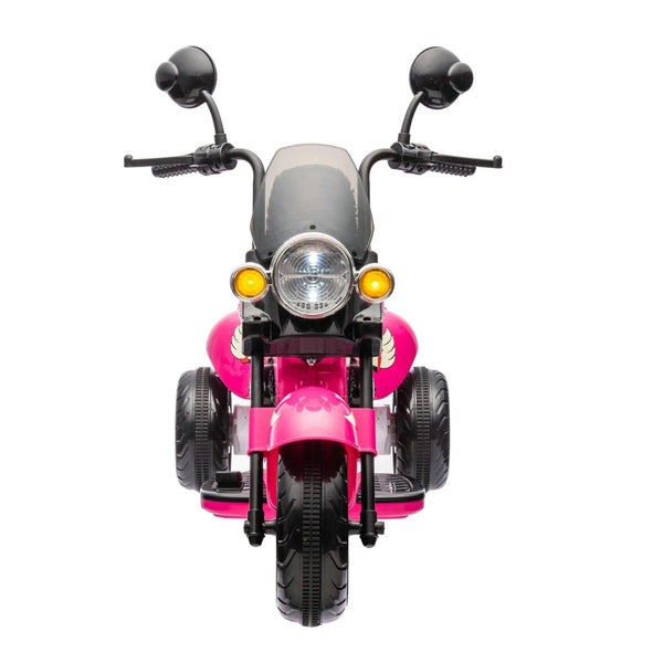 12V Freddo Kids Cruiser motorcycle for toddlers, angled view showcasing vibrant design and fun ride-on features.