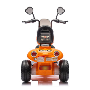 12V Freddo Kids Cruiser motorcycle for kids, one-seater ride-on car, angled view showcasing fun design and features.