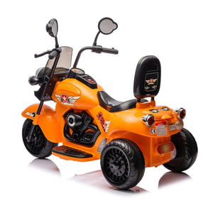 12V Freddo Kids Cruiser motorcycle for toddlers, 1 seater, angled view showcasing vibrant design and sturdy build.