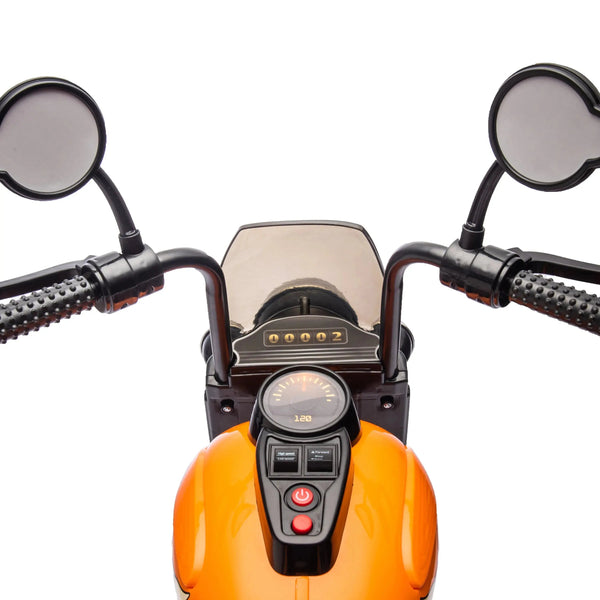 12V Freddo Kids Cruiser 1 Seater Motorcycle at angle 47, perfect ride-on car for adventurous toddlers.