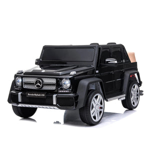 12V Mercedes Maybach G650 Landaulet ride-on car for kids, one-seater, stylish design, perfect for outdoor fun.