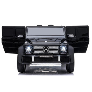 12V Mercedes Maybach G650 Landaulet ride-on car for kids, showcasing sleek design from angle 7.