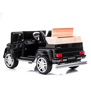 12V Mercedes Maybach G650 Landaulet ride-on car for kids, showcasing sleek design from angle 9.