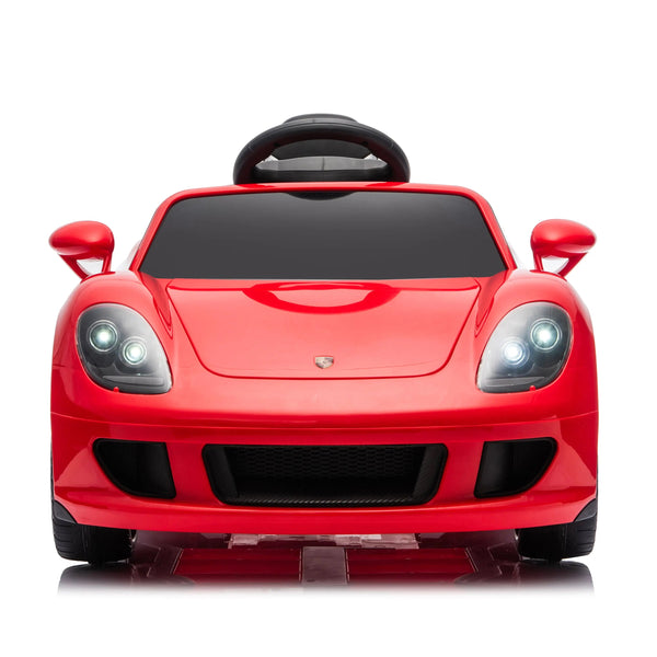 12V Porsche Carrera GT 1 Seater Ride On Car in angle view, perfect for adventurous toddlers.