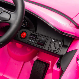 12V Porsche Carrera GT 1 Seater Ride On Car for kids, angled view showcasing sleek design and vibrant colors.