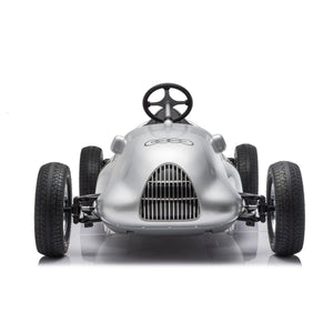 24V Audi Union Typ D ride-on car for kids, showcasing sleek design from angle 4, perfect for outdoor adventures.