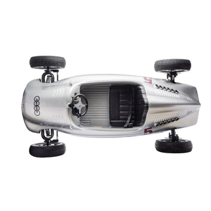 24V Audi Union Typ D ride-on car for kids, showcasing sleek design and vibrant colors from angle 5.