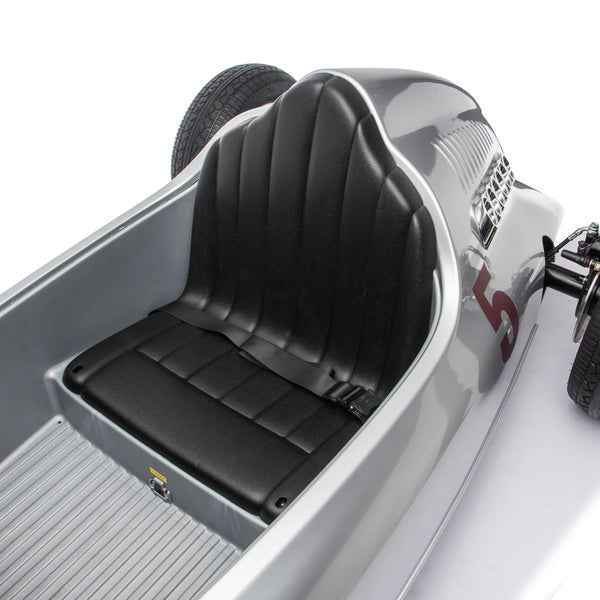 24V Audi Union Typ D Ride On car for kids, angled view showcasing sleek design and vibrant colors.