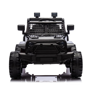 12V Freddo Ranger 4x4 Ride On car for kids, viewed from angle 14, showcasing its rugged design and vibrant colors.