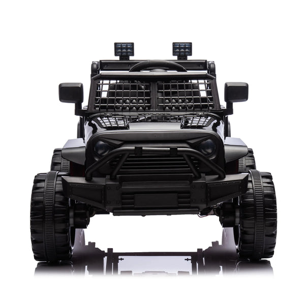 12V Freddo Ranger 4x4 Ride On car for kids, viewed from angle 14, showcasing its rugged design and vibrant colors.
