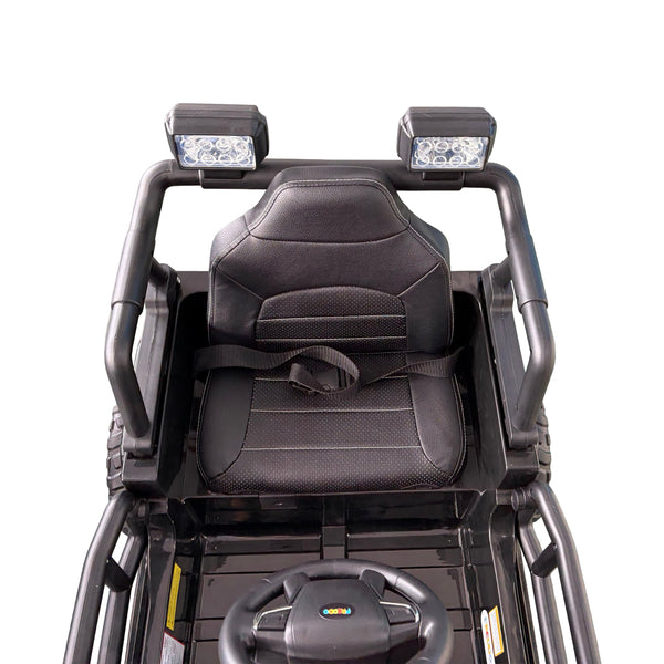 12V Freddo Ranger 4x4 Ride On car for kids, shown from angle 8, perfect for outdoor adventures.