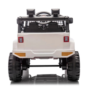 12V Freddo Ranger 4x4 Ride On car for kids, shown from angle 4, perfect for outdoor adventures and fun.