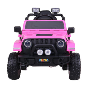 12V Freddo Ranger 4x4 Ride On car for kids, shown from angle 13, perfect for outdoor adventures.