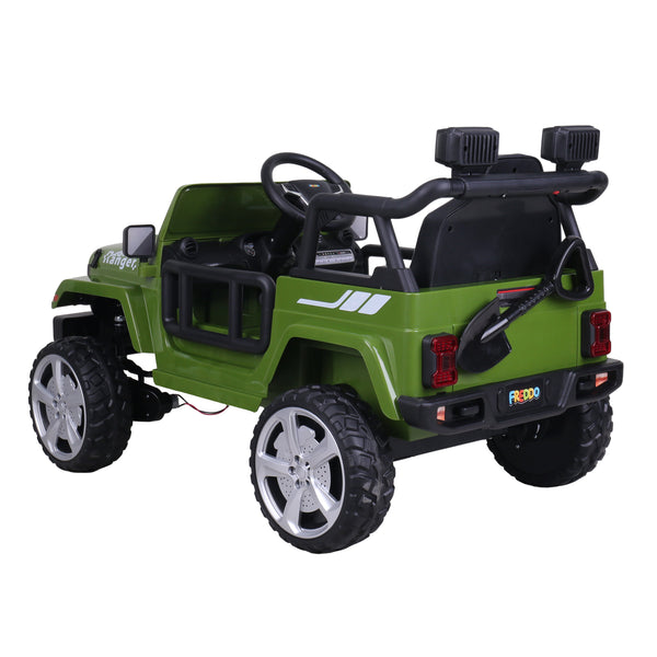 12V Freddo Ranger 4x4 Ride On Car for kids, shown at angle 31, perfect for outdoor adventures and fun rides.